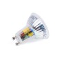 Kit Collerette spot encastrable Ø90mm (noir/gris) + Ampoule GU10 5,4W + Douille