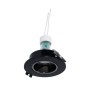 Kit Collerette spot encastrable Ø90mm (noir/gris) + Ampoule GU10 5,4W + Douille