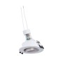 Kit Collerette spot encastrable Ø90mm (blanc/champagne) + Ampoule GU10 5,4W + Douille
