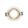 Kit Collerette spot encastrable Ø90mm (blanc/champagne) + Ampoule GU10 5,4W + Douille