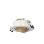 Kit Collerette spot encastrable Ø90mm (blanc/champagne) + Ampoule GU10 5,4W + Douille
