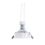 Kit Collerette spot encastrable Ø90mm (blanc/gris) + Ampoule GU10 5,4W + Douille