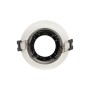 Kit Collerette spot encastrable Ø90mm (blanc/gris) + Ampoule GU10 5,4W + Douille