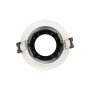 Kit Collerette spot encastrable Ø90mm (blanc/noir) + Ampoule GU10 5,4W + Douille