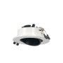 Kit Collerette spot encastrable Ø90mm (blanc/noir) + Ampoule GU10 5,4W + Douille