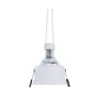 Kit Collerette spot encastrable Ø93mm (blanc) + Ampoule GU10 5,4W + Douille