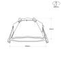Kit Collerette spot encastrable Ø93mm (blanc) + Ampoule GU10 5,4W + Douille