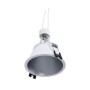 Kit Collerette spot encastrable Ø93mm (argent) + Ampoule GU10 5,4W + Douille