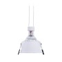 Kit Collerette spot encastrable Ø93mm (argent) + Ampoule GU10 5,4W + Douille