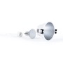 Kit Collerette spot encastrable Ø93mm (argent) + Ampoule GU10 5,4W + Douille