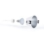 Kit Collerette spot encastrable Ø93mm (argent) + Ampoule GU10 5,4W + Douille