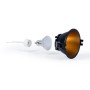 Kit Collerette spot encastrable Ø93mm (noir/doré) + Ampoule GU10 5,4W + Douille