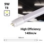 Lot de 25 - Tube LED T8 60cm - 9W - 140lm/W