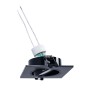 Kit Collerette spot carré 93x93mm (noir) + Ampoule GU10 5,4W + Douille