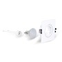 Kit Collerette spot carré 93x93mm (blanc) + Ampoule GU10 5,4W + Douille
