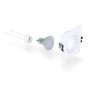Kit Collerette spot carré 93x93mm (blanc) + Ampoule GU10 5,4W + Douille