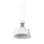KIT Spot encastrable fixe Ø82mm (blanc) +Ampoule GU10 5,4W + Douille
