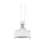KIT Spot encastrable fixe Ø82mm (blanc) +Ampoule GU10 5,4W + Douille