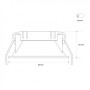 KIT Spot encastrable fixe Ø82mm (blanc) +Ampoule GU10 5,4W + Douille