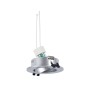 KIT Spot encastrable inclinable Ø90mm (argent) + Ampoule GU10 5,4W + Douille