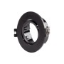 KIT Spot encastrable inclinable Ø90mm (noir) + Ampoule GU10 5,4W + Douille