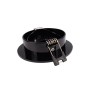 KIT Spot encastrable inclinable Ø90mm (noir) + Ampoule GU10 5,4W + Douille