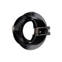 KIT Spot encastrable inclinable Ø90mm (noir) + Ampoule GU10 5,4W + Douille