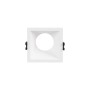 Collerette spot encastrable carrée - Faible UGR - Découpe 75 x 75 mm