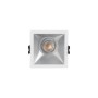 Collerette spot encastrable carrée - Faible UGR - Découpe 75 x 75 mm