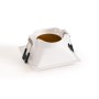 Collerette spot encastrable carrée - Faible UGR - Découpe 75 x 75 mm