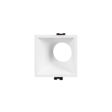 Collerette spot encastrable carrée asymétrique - Faible UGR - Découpe 85 x 85mm