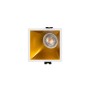 Collerette spot encastrable carrée asymétrique - Faible UGR - Découpe 85 x 85mm