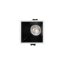 Collerette spot encastrable carrée asymétrique - Faible UGR - Découpe 85 x 85mm