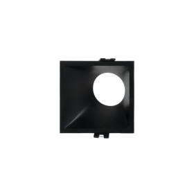 Collerette spot encastrable carrée asymétrique - Faible UGR - Découpe 85 x 85mm