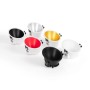 Collerette spot encastrable ronde asymétrique - Faible UGR - Découpe Ø85mm
