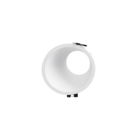 Collerette spot encastrable ronde asymétrique - Faible UGR - Découpe Ø85mm