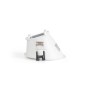 Collerette spot encastrable ronde asymétrique - Faible UGR - Découpe Ø85mm