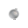 Collerette spot encastrable ronde asymétrique - Faible UGR - Découpe Ø85mm