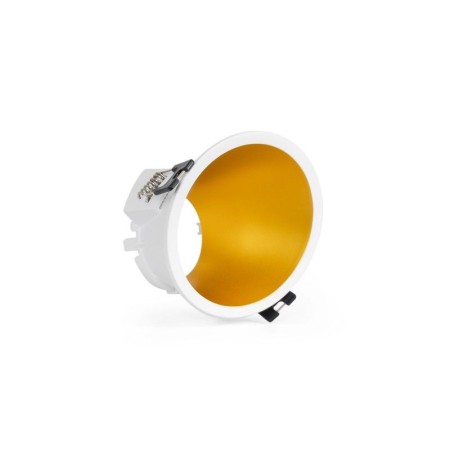 Collerette spot encastrable ronde asymétrique - Faible UGR - Découpe Ø85mm