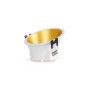 Collerette spot encastrable ronde asymétrique - Faible UGR - Découpe Ø85mm