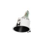 Collerette spot encastrable ronde asymétrique - Faible UGR - Découpe Ø85mm