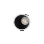 Collerette spot encastrable ronde asymétrique - Faible UGR - Découpe Ø85mm