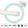 PACK x 25 - Tube LED T8 - 18W - 120cm - 1850lm - 1 connexion d'extrémité