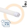 PACK x 25 - Tube LED T8 - 22W - 150cm - 2280lm - 1 connexion d'extrémité