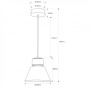 Suspension LED 36W spéciale mode et commerce de détail - Blanc chaud 3000K - Driver KeGu