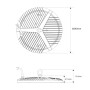 Suspension LED industrielle - 100W - IP65 - 110lm/W - 5 ans de garantie
