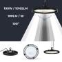 Suspension LED industrielle 100W - 100lm/W - IP65 - 5 ans de garantie