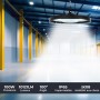 Suspension LED industrielle 100W - 100lm/W - IP65 - 5 ans de garantie