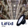 Suspension industrielle LED - 150W - PHILIPS Lumileds - Driver LIFUD - Blanc froid 5000K - IP65 - Garantie 7 ans