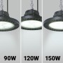 Suspension industrielle LED - 150W - PHILIPS Lumileds - Driver LIFUD - Blanc froid 5000K - IP65 - Garantie 7 ans